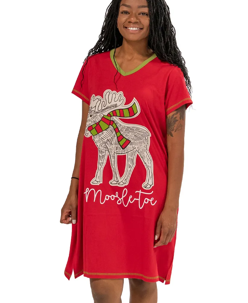 Moosletoe V-Neck Nightshirt