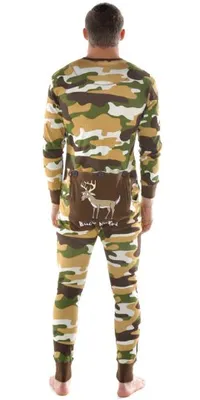 Buck Naked Adult Green Onesie Flapjack