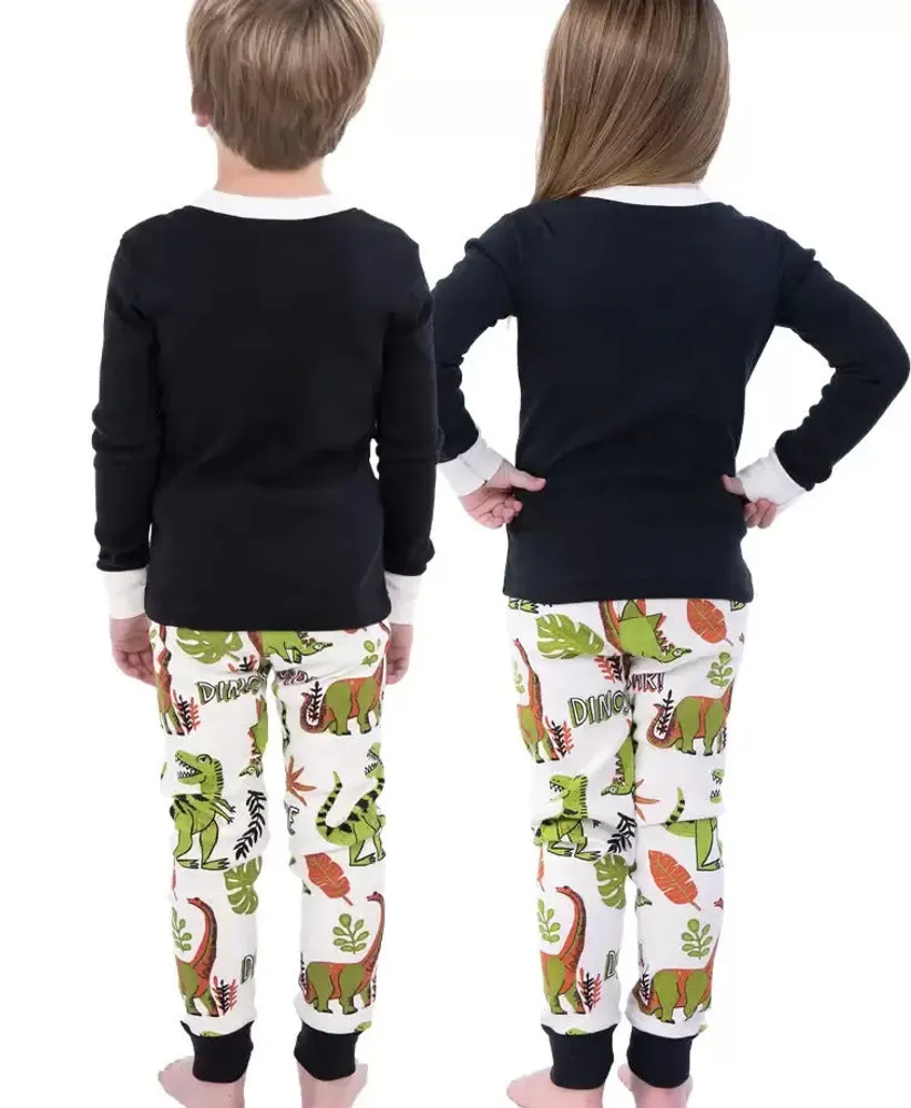 Dinosnore Kid's Long Sleeve PJ's