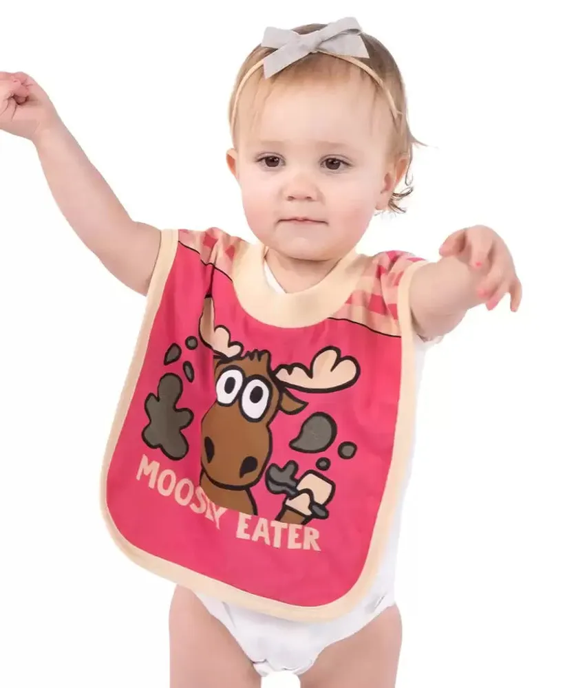 Moosey Eater Girl Infant Bib