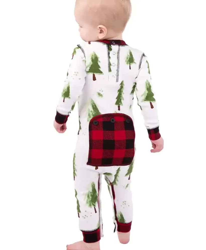 Evergreen Plaid Infant Onesie Flapjack