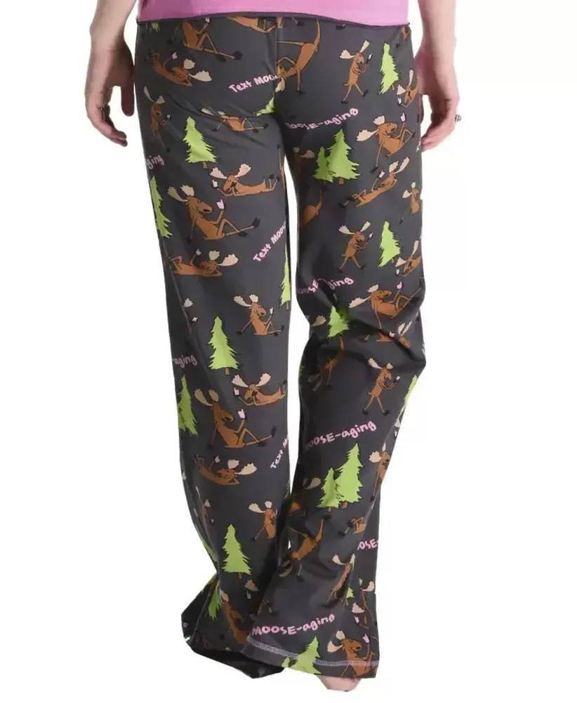 Text Moose-aging Women's Fitted Pant