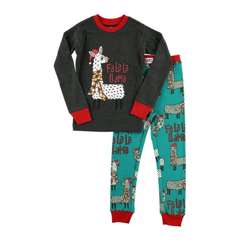 Fa La Llama Kid's Long Sleeve PJ's