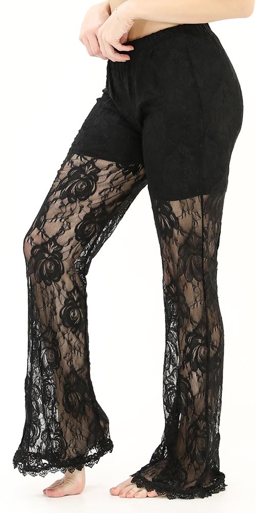 Black Lace Leggings