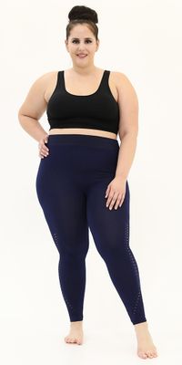 Plus Seamless Energy Navy yoga leggings