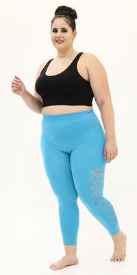 Plus Seamless Laser Cut Aqua Yoga leggings