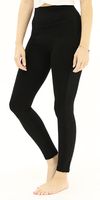 Plus Seamless Active Leggings with Side Lace-Striped