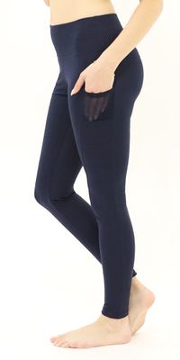 Navy Active Leggings with Pocket