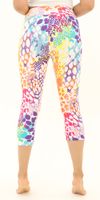 High Waisted Buttery Soft Summer Splash Capri Leggings