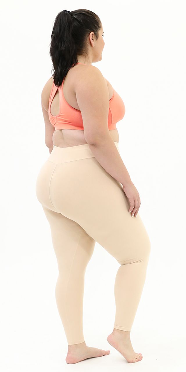 Plus Buttery-Soft High-Waist Skin Color Leggings 