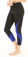 High-Waist 7/8 Active Yoga Leggings with Royal Panels