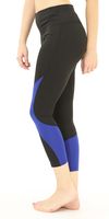 High-Waist 7/8 Active Yoga Leggings with Royal Panels