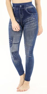 Blue Jeggings with Stones