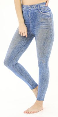 Light Blue Jeggings with Stones