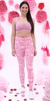 Plus Buttery-Soft High-Waist Valentine’S Day Love Leggings