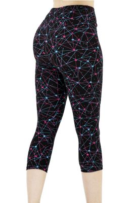 Buttery Soft High-Waist Molecular Design Capri Leggings