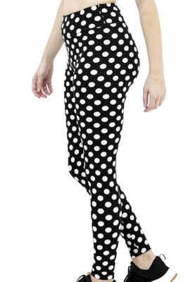 Buttery-Soft High Waist Polka Dot Leggings