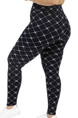 Plus Size High Waist Buttery Soft Diamond Cut Leggings