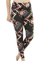 Buttery Soft High-Waist Floral & Geometrical Leggings