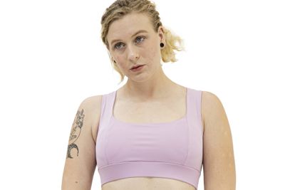 All Level Frosted Mulberry Sport Yoga Bra with Racerback Gym Fitness