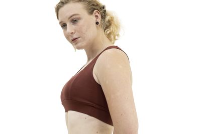 All Level Rustic Clay Yoga Sport Bra with Racerback Gym Fitness