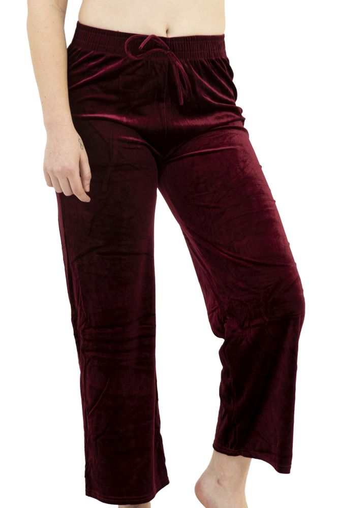 Burgundy Velvet Legging