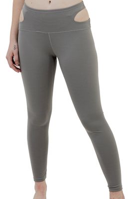 High-Waist Cut-Out Waist Sides Active Yoga Pants Leggings