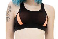 LP Signature Black & Orange Bra with Racer Back