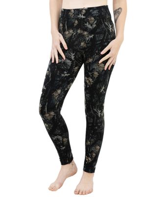 Jeggings with Fall Leaves Design