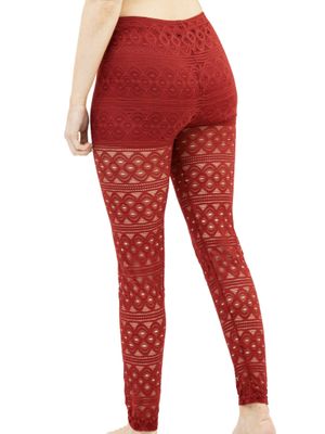 Lace Laser-cut Geo Artwork Leggings