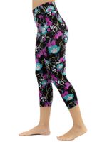 Buttery-Soft High-Waist Floral Capri Leggings