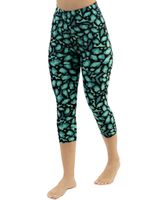 Buttery-Soft High-Waist Animal Print Cores Capri Leggings