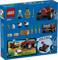 Red Farm Tractor with Trailer & Sheep