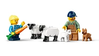 Red Farm Tractor with Trailer & Sheep