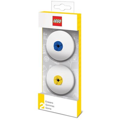 Gommes LEGO (bleu/jaune)