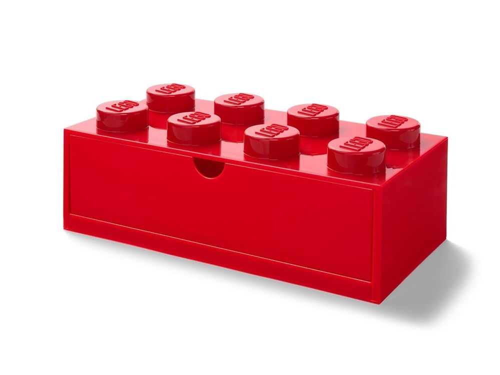 LEGO 8-Stud Red Desk Drawer