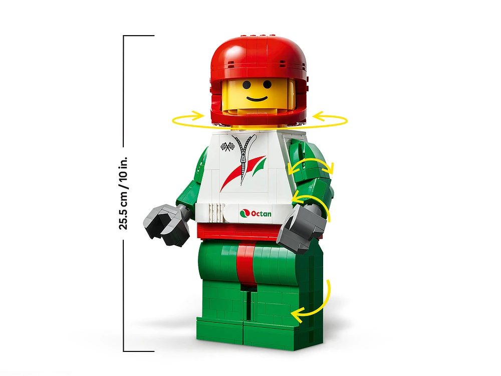 Up-Scaled Racing Driver Minifigure