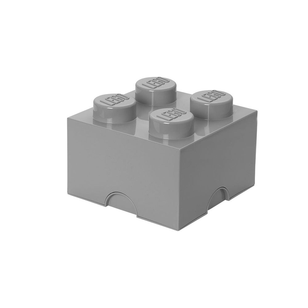4-Stud Storage Brick Medium Stone Gray