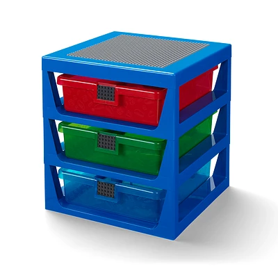 Transparent Blue LEGO® Rack System
