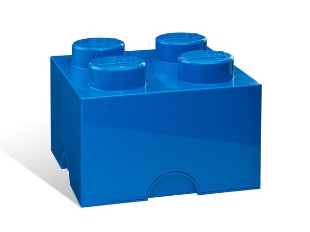 LEGO® 8-Stud Storage Brick – Aqua Blue