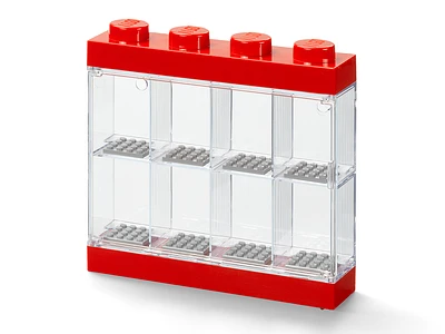 8-Minifigure Display Case – Red
