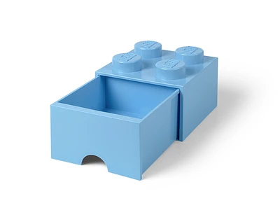 4-Stud Brick Drawer – Light Blue
