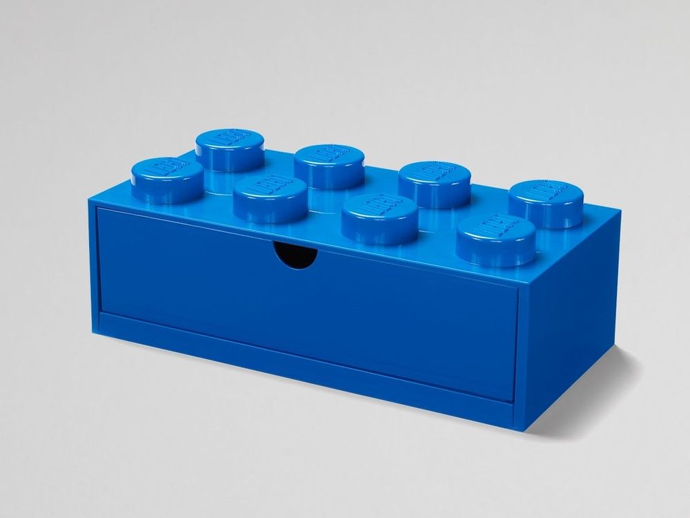 LEGO® 8-Stud Blue Desk Drawer