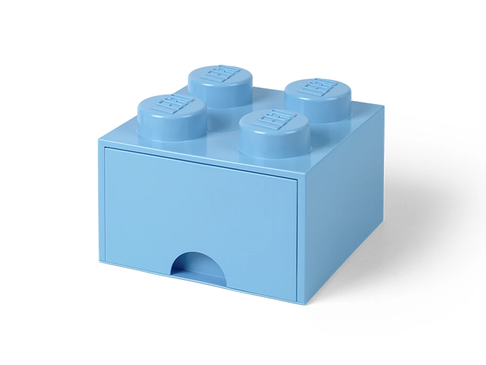 4-Stud Brick Drawer – Light Blue