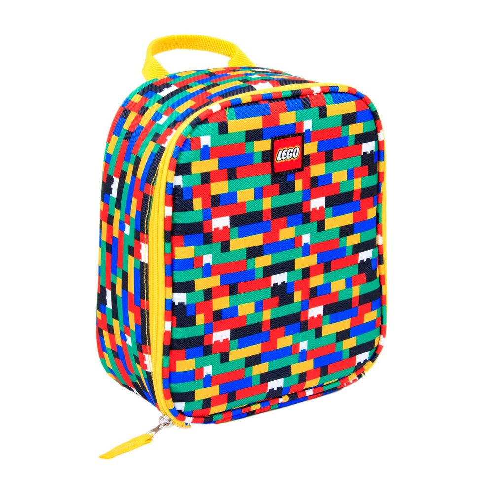 LEGO® Red/Blue Brick Print Lunch Bag