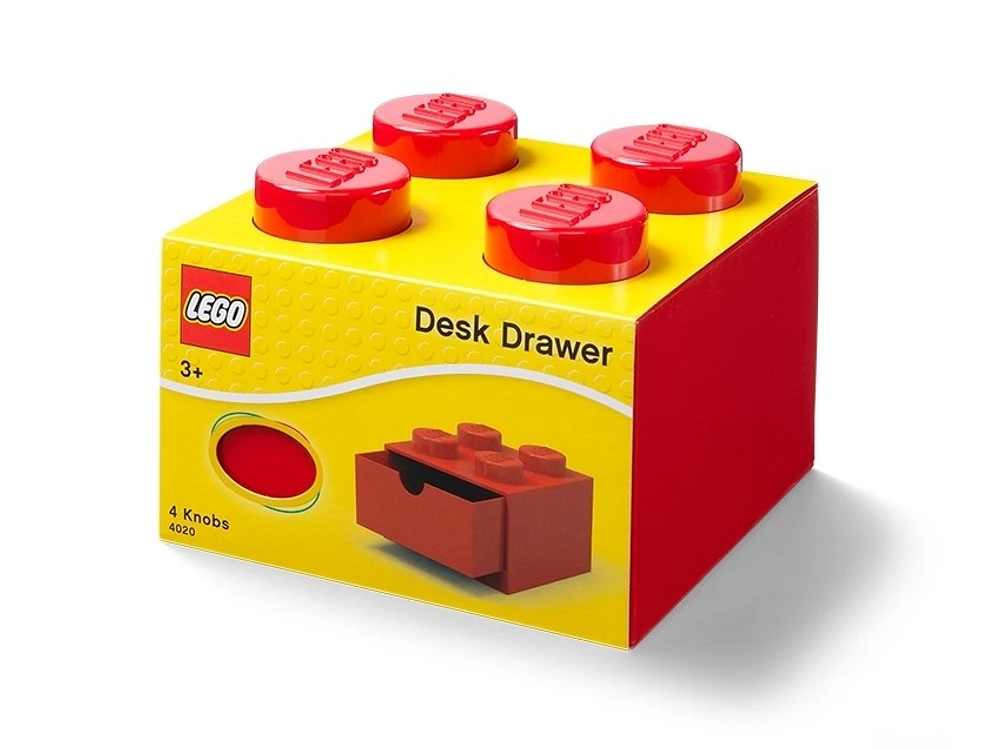 LEGO® 4-Stud Red Desk Drawer