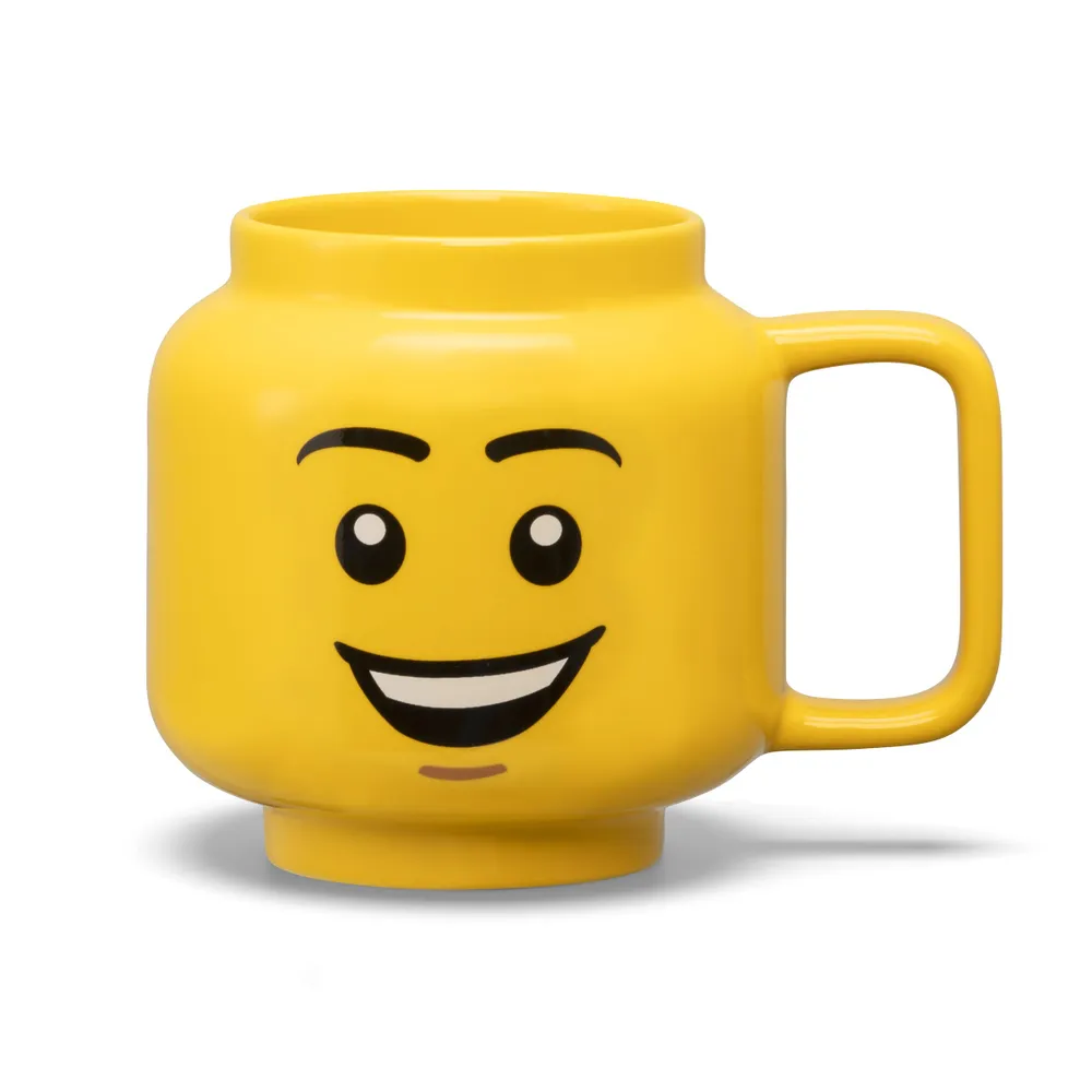 Large Happy Boy Ceramic Mug