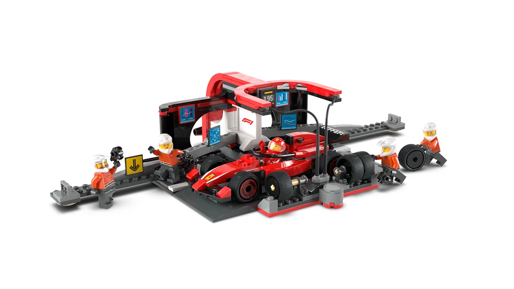 F1® Pit Stop & Pit Crew with Ferrari Car