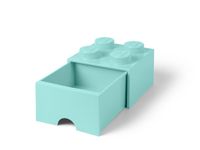 LEGO 4-Stud Aqua Light Blue Storage Brick Drawer