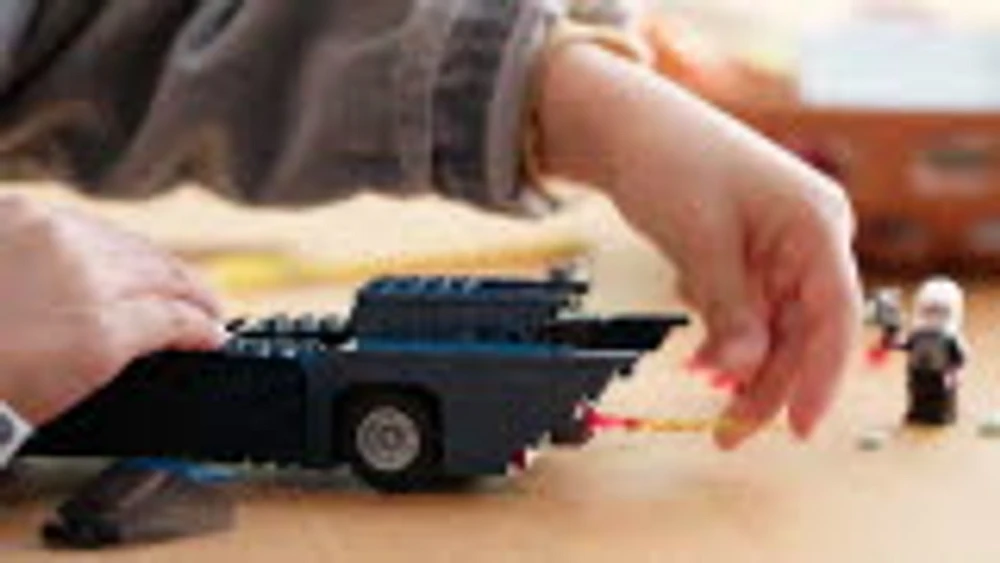 Batman™ with the Batmobile™ vs. Harley Quinn™ and Mr. Freeze™